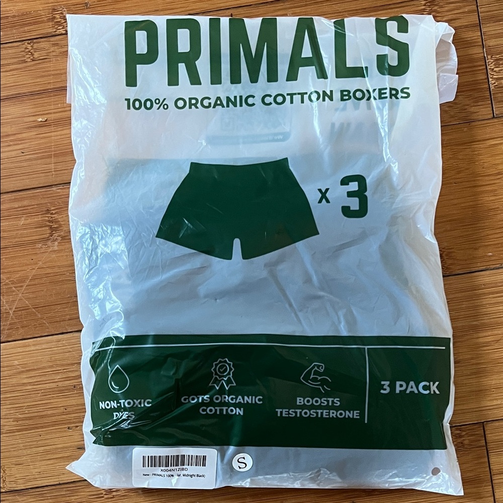 Men’s Organic Cotton Boxers - black size small (3-Pack)